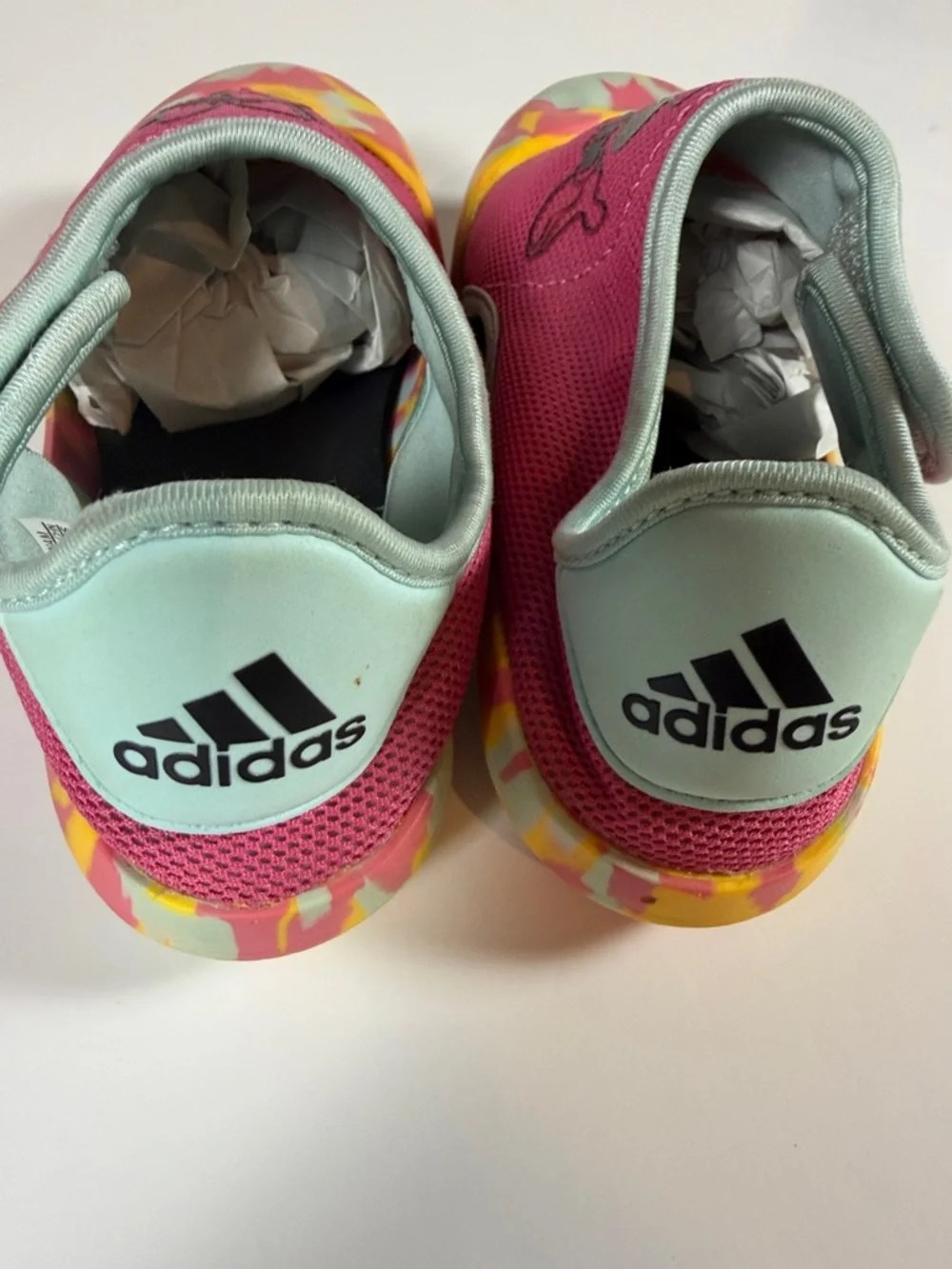Adidas Disney Minnie Mouse Water Shoes Girls Pink Slip On Beach Size 11